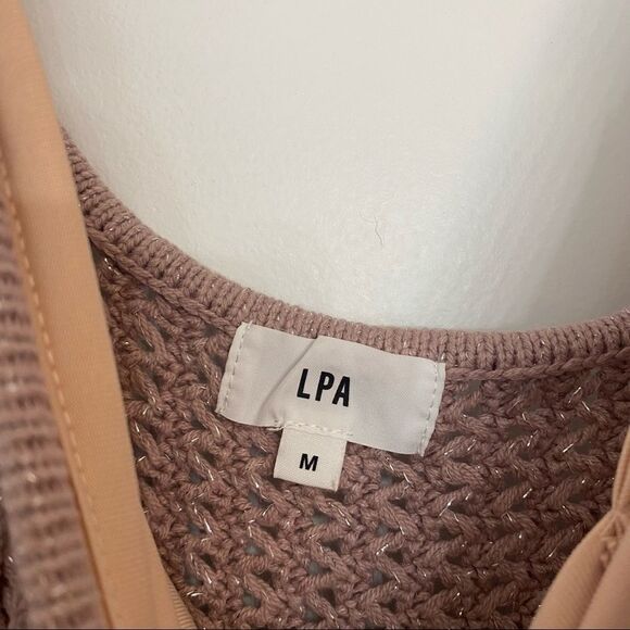 LPA Olenna Sleeveless Knit Lined Dress in Mauve Size Medium - Picture 6 of 11